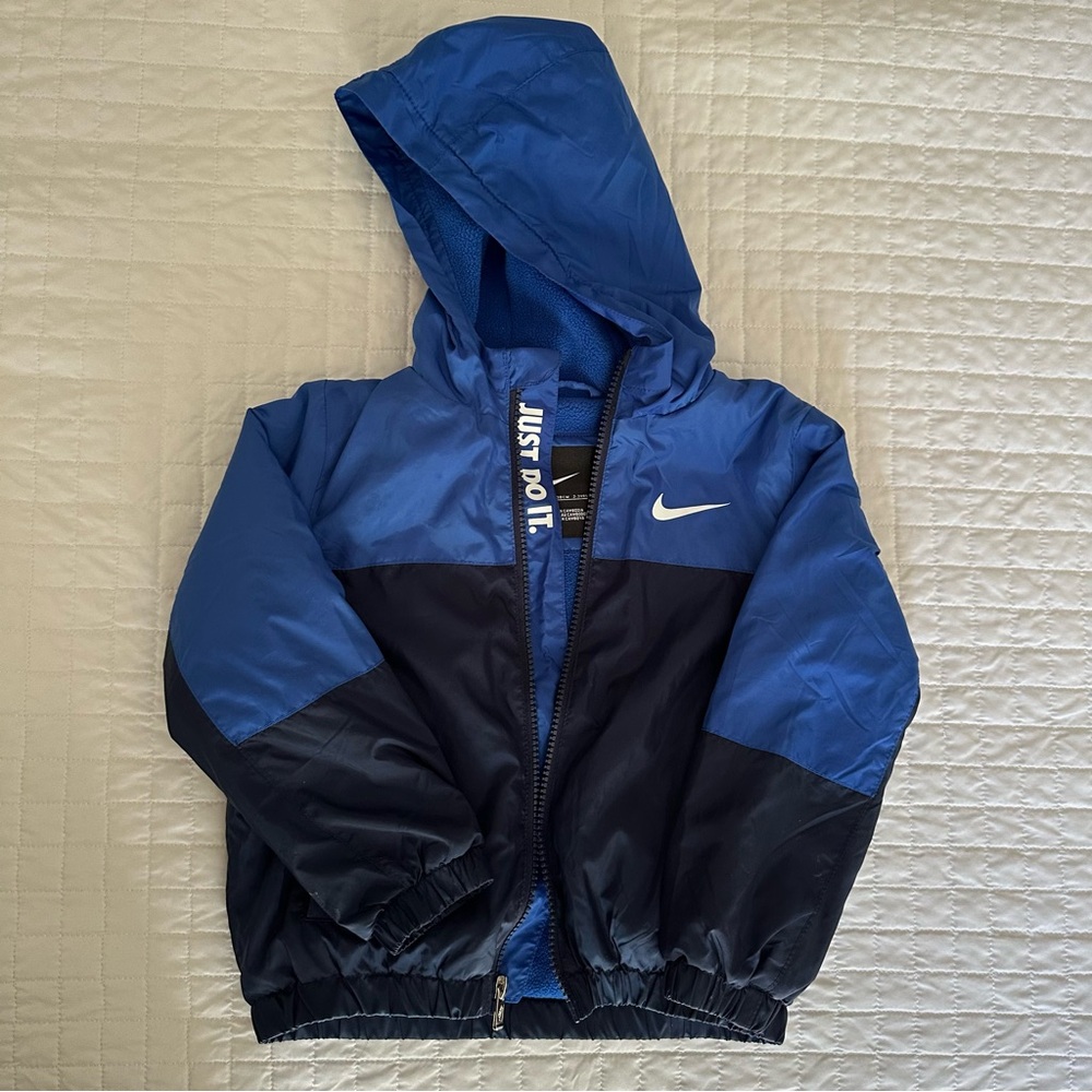 Nike Kids Two-Tone Blue Puffer Jacket
